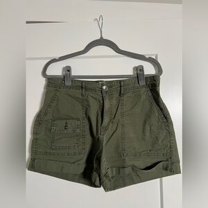Olive Cargo Shorts